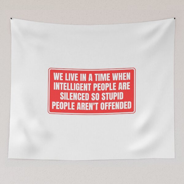 Item preview, We Live In A Time When Intelligent People Are Silenced Quote designed and sold by Dondonmart.