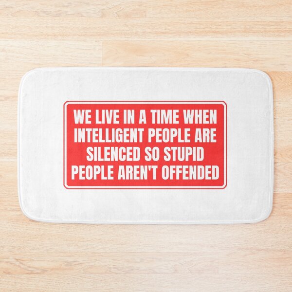 Item preview, We Live In A Time When Intelligent People Are Silenced Quote designed and sold by Dondonmart.