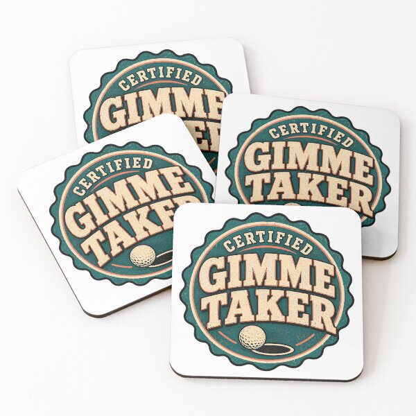 Item preview, Certified Gimme Taker Funny Golf Vintage Badge designed and sold by EastEndTownie.