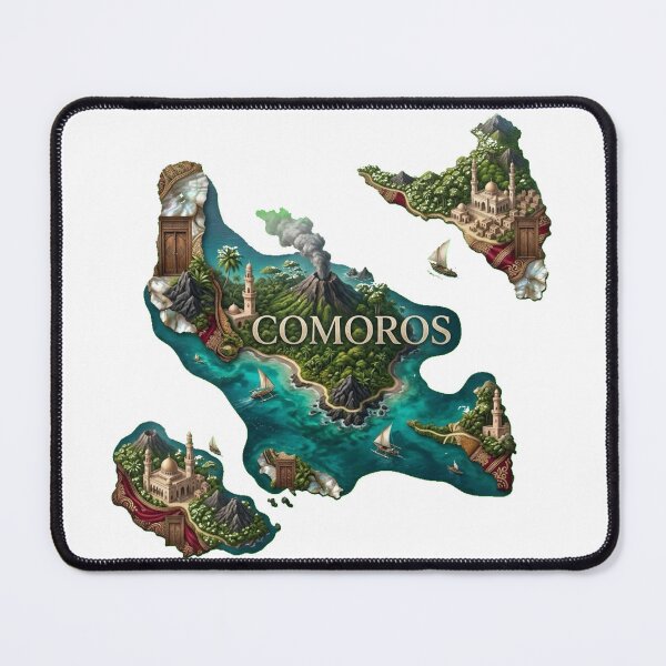 Item preview, Comoros Heritage Map designed and sold by M1-brand.