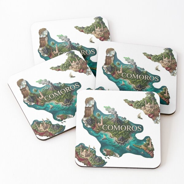 Item preview, Comoros Heritage Map designed and sold by M1-brand.