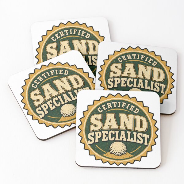 Item preview, Certified Sand Specialist Funny Golf Bunker Badge designed and sold by EastEndTownie.