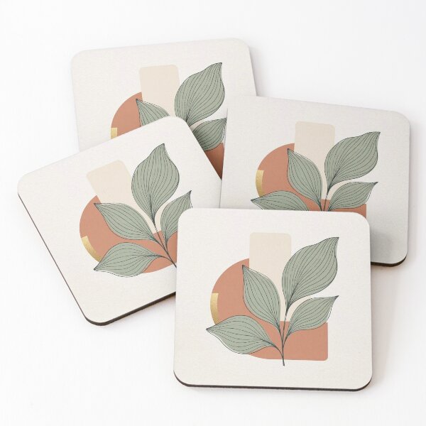 Item preview, Modern Botanical Leaves With Geometric Shapes designed and sold by Owcomm.