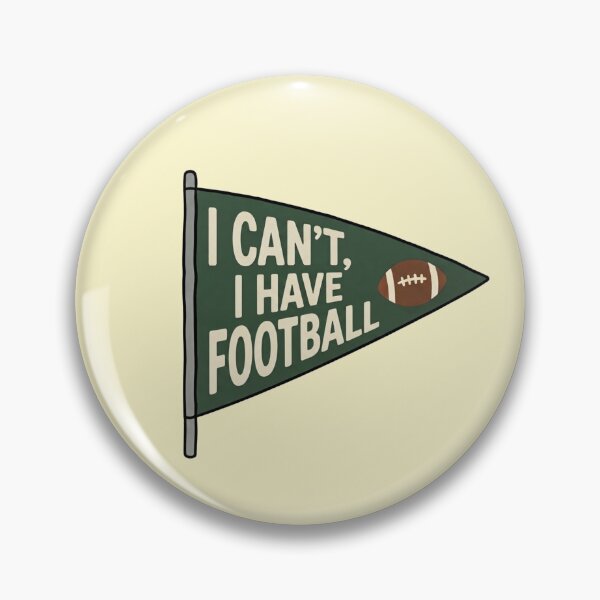 Item preview, I Can't I Have Football Vintage Pennant Flag designed and sold by LuloCreative.