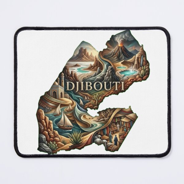 Item preview, Djibouti Heritage Map designed and sold by M1-brand.