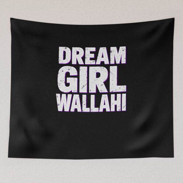 Item preview, Funny Dream Girl Wallahi Meme Distressed Lettering Art designed and sold by elderberry.