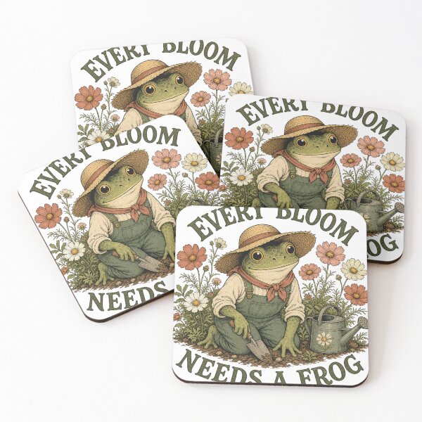 Artikelvorschau, Every Bloom Needs A Frog Cottagecore Frosch Gaertnern entworfen und verkauft von BoosterShop.