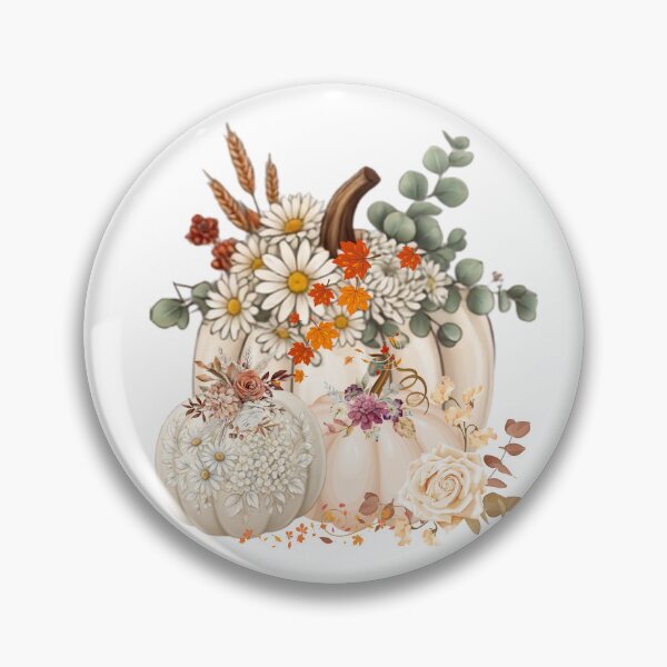 Item preview, Boho Autumn Pumpkins and Floral Watercolor Clip Art - Fall Harvest designed and sold by VibranPalette.