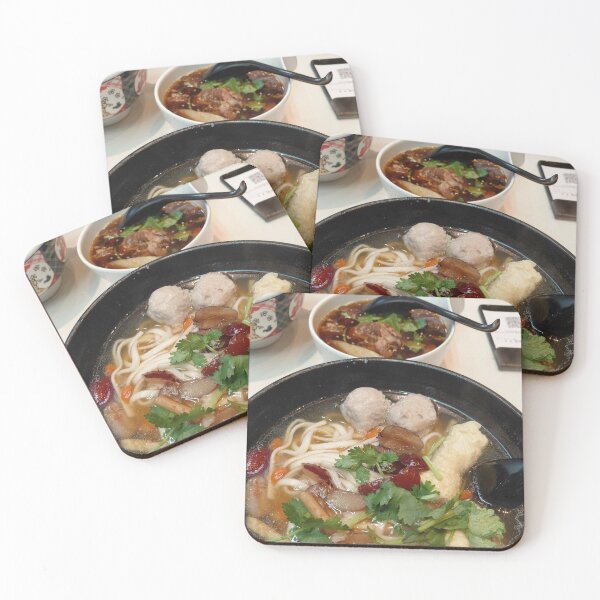 Item preview, Noodle Soup with Meats in Hong Kong – Authentic Asian Culinary Photography designed and sold by pbchan.