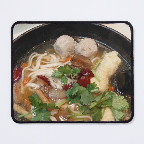 Item preview, Noodle Soup with Meats in Hong Kong – Authentic Asian Culinary Photography designed and sold by pbchan.