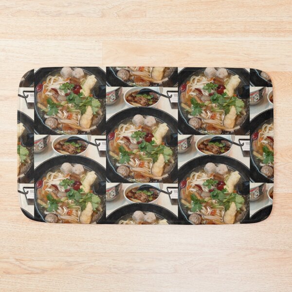 Item preview, Noodle Soup with Meats in Hong Kong – Authentic Asian Culinary Photography designed and sold by pbchan.