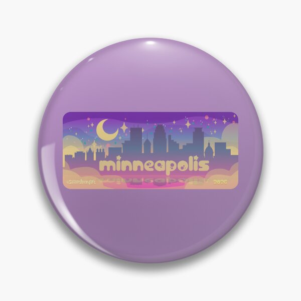 Artikelvorschau, City-Pop-Stil, Skyline von Minneapolis entworfen und verkauft von SailorLoonArt.