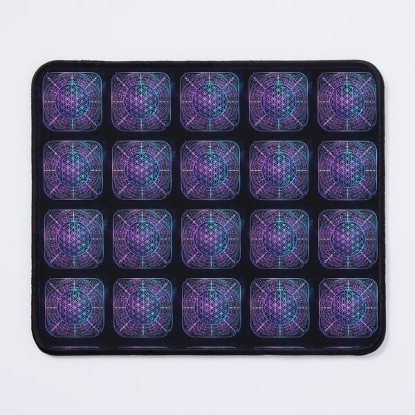 Item preview, Sacred geometry: the Flower of Life in square neon filigree designed and sold by Azurart2.