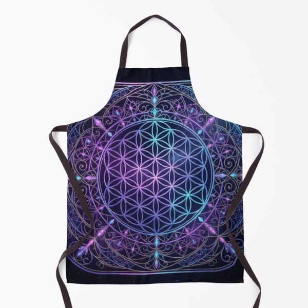 Item preview, Sacred geometry: the Flower of Life in square neon filigree designed and sold by Azurart2.