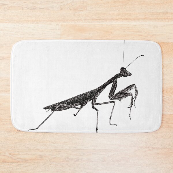 Item preview, Madagascan marbled praying mantis illustration designed and sold by LorenDowding.