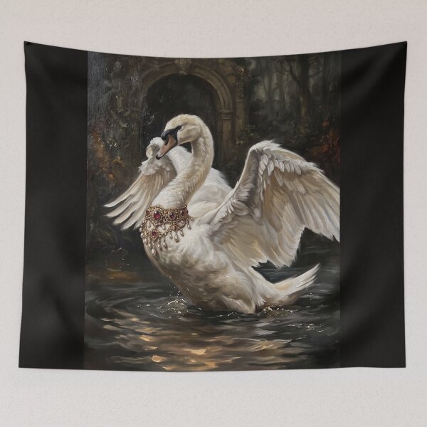 Item preview, Vintage Swan Ruby Pearl Choker designed and sold by Real Beast Art.
