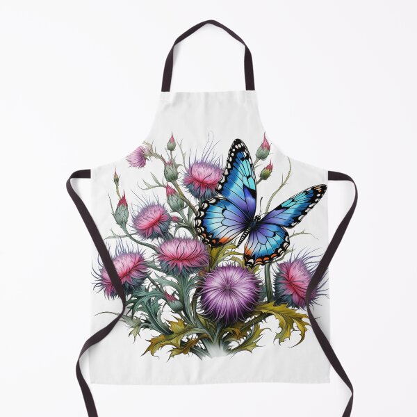 Item preview, Blue Butterfly on Thistles designed and sold by ljgift.