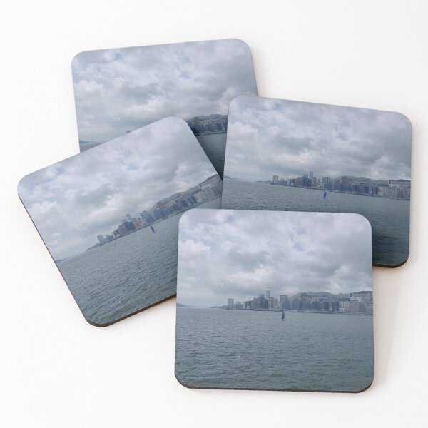 Item preview, Hong Kong Harbour Panorama – City Skyline Beneath Dramatic Skies designed and sold by pbchan.