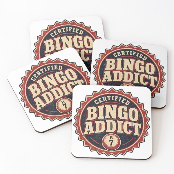 Item preview, Certified Bingo Addict Vintage Bingo Player Badge designed and sold by EastEndTownie.
