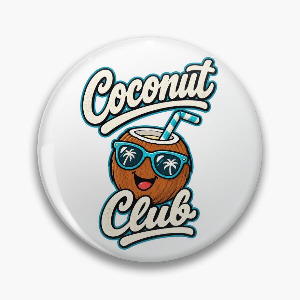 Item preview, Coconut Club Tropical Vacation Summer Coconut designed and sold by EastEndTownie.