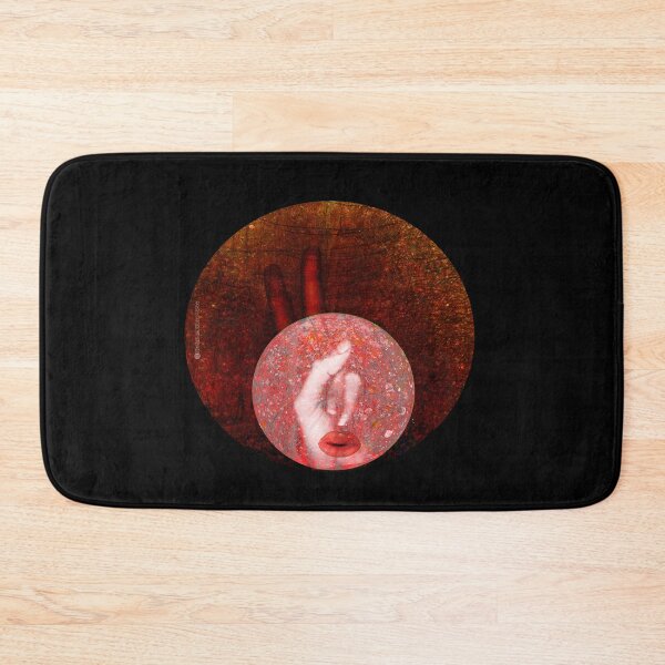 Item preview, Surrealist Lips and Hand Collage - Vintage Circular Textured Art designed and sold by MAMA.art.Rio <Marsailhe_Milward>.