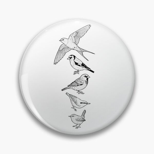 Item preview, Birds Stack Line  designed and sold by Gkinoki.