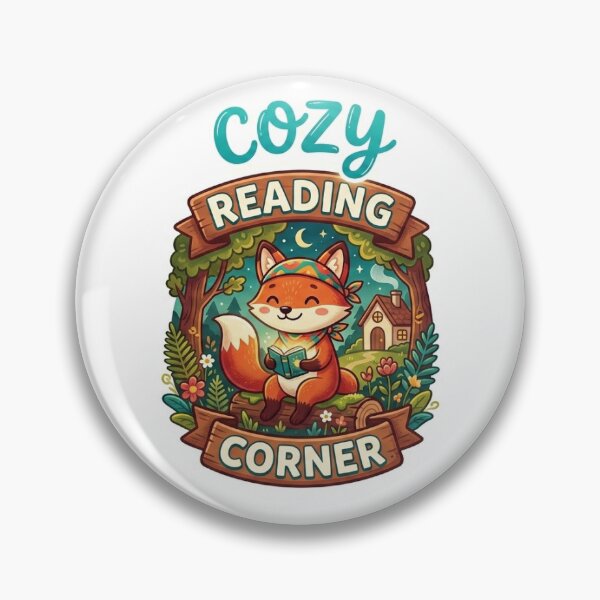 Item preview, Illustration of a cozy reading nook with a fox designed and sold by Anthonellatk.