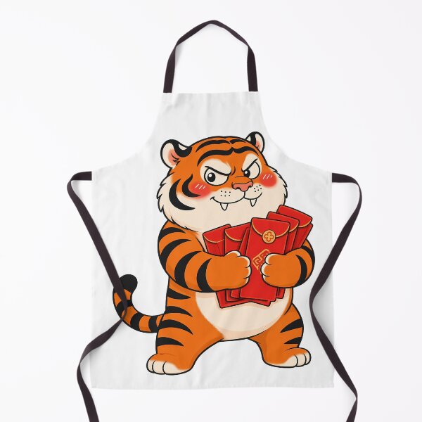 Item preview, Chubby Tiger Holding Lucky Red Envelopes designed and sold by aigcx.