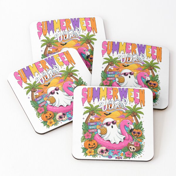 Item preview, Summerween Vibes Tropical Halloween Ghost Beach designed and sold by varin-studio.