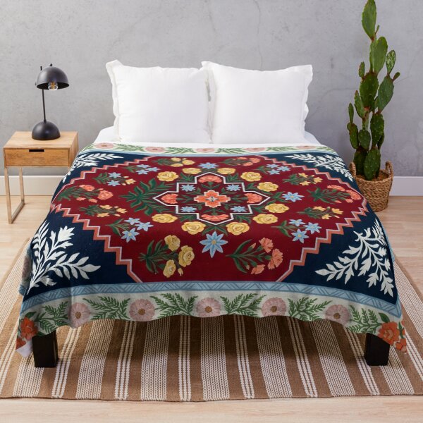 Item preview, Vintage Andalusian Boho Floral Medallion designed and sold by arteresting-art.