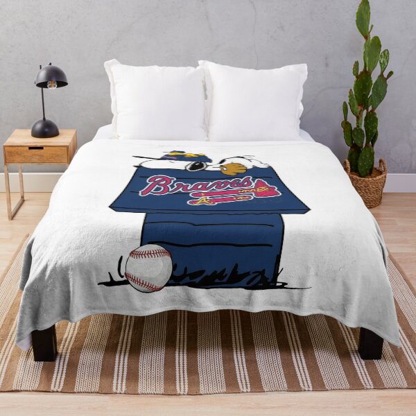 Aperçu de l'œuvre Snoopy endormi Braves Doghouse Baseball créée et vendue par midastouchedme.