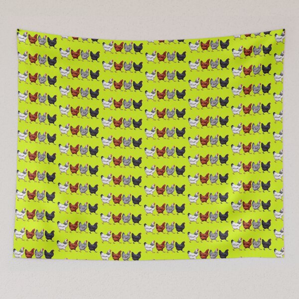 Item preview, Chickens on a Walk designed and sold by gotucoveredart.