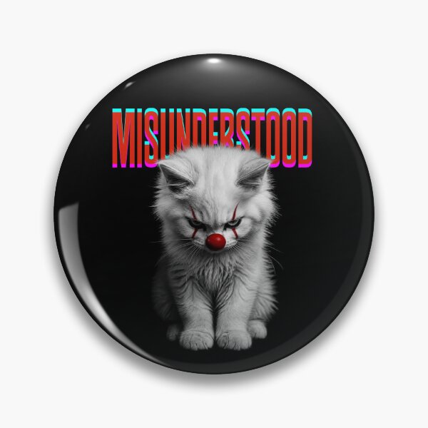 Item preview, Creepy Cute Clown Cat Vintage Horror Streetwear designed and sold by SilverSeaBKK.