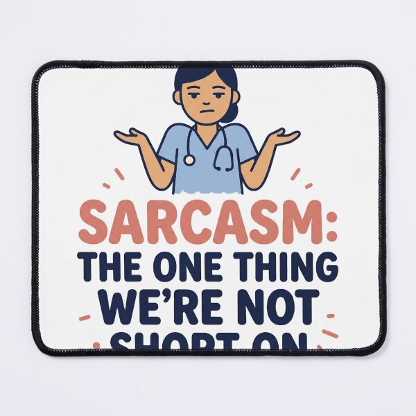 Item preview, Funny Nurse Shirt - Sarcasm We're Not Short On - Gift designed and sold by Harlo.co.