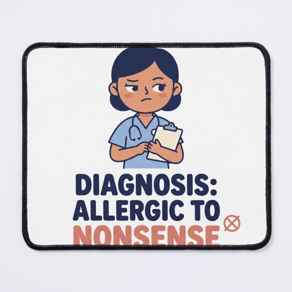 Item preview, Funny Nurse Shirt - Diagnosis Allergic To Nonsense Gift designed and sold by Harlo.co.