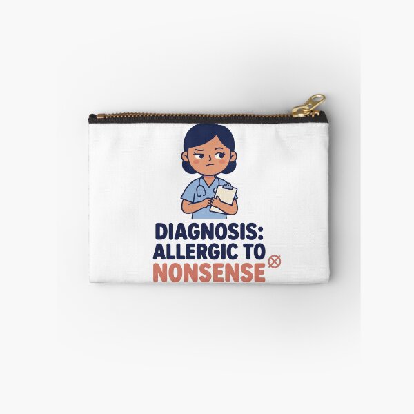 Item preview, Funny Nurse Shirt - Diagnosis Allergic To Nonsense Gift designed and sold by Harlo.co.