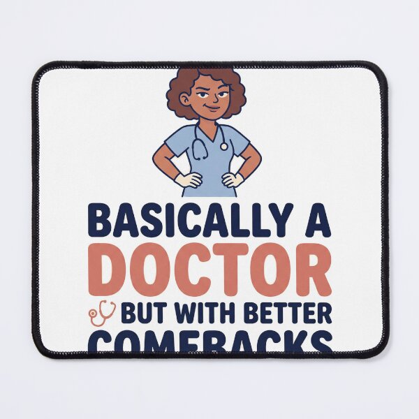 Item preview, Funny Nurse Shirt - Basically A Doctor Better Comebacks designed and sold by Harlo.co.