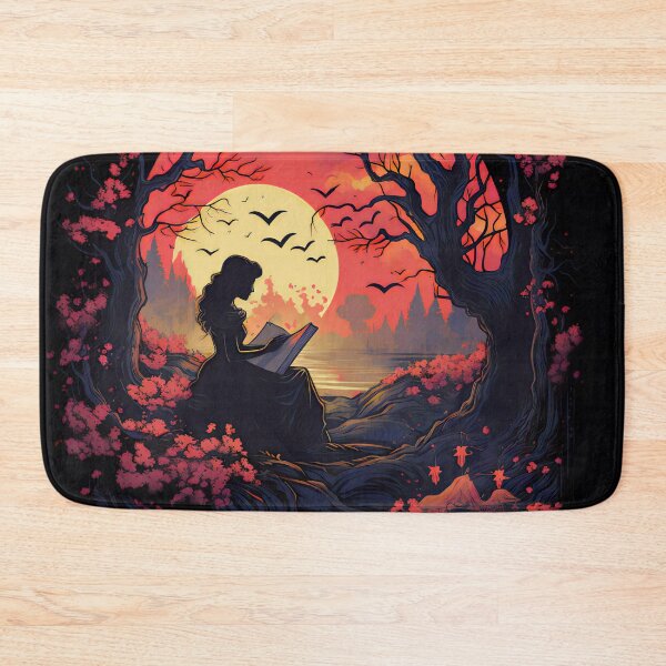 Item preview, Dark Fairy Tale Reading Under the Moon – Enchanted Forest Fantasy designed and sold by BrandonArtWorld.
