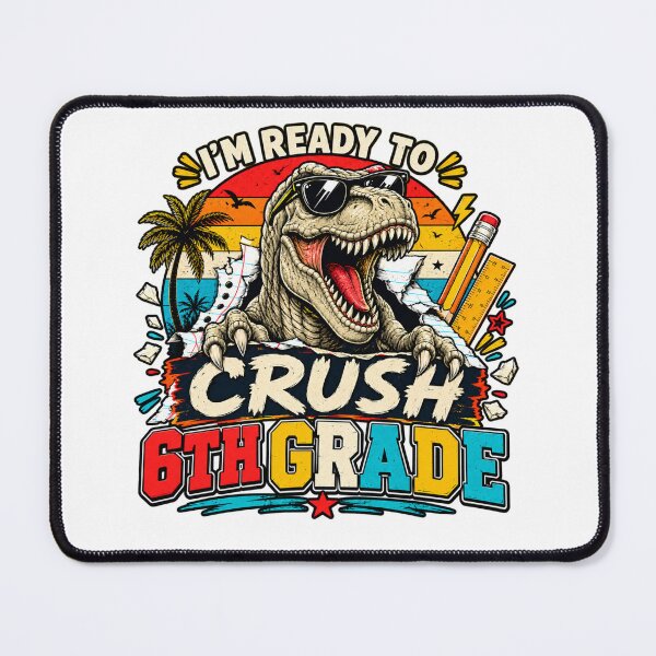 Item preview, I'm Ready to Crush 6th Grade Dinosaur T-Rex Back to School designed and sold by WhooHoo-Art.