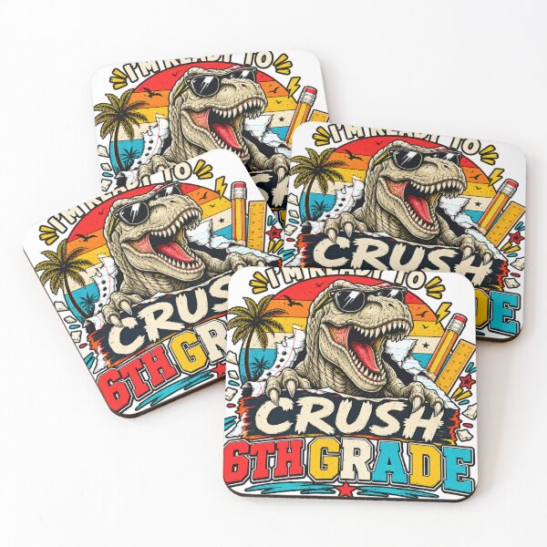 Item preview, I'm Ready to Crush 6th Grade Dinosaur T-Rex Back to School designed and sold by WhooHoo-Art.