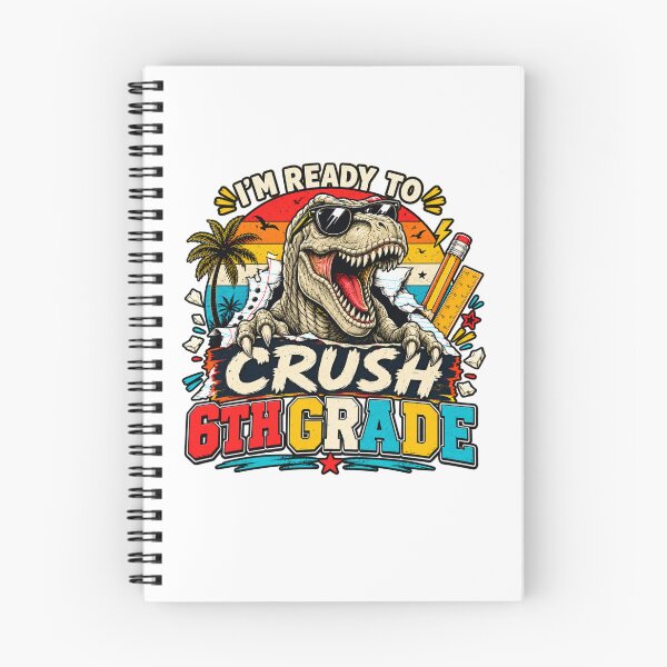 Item preview, I'm Ready to Crush 6th Grade Dinosaur T-Rex Back to School designed and sold by WhooHoo-Art.