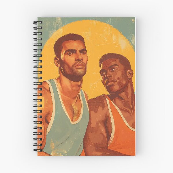 Item preview, Retro Men in Undershirts Homoerotic Art designed and sold by Seduction-art.