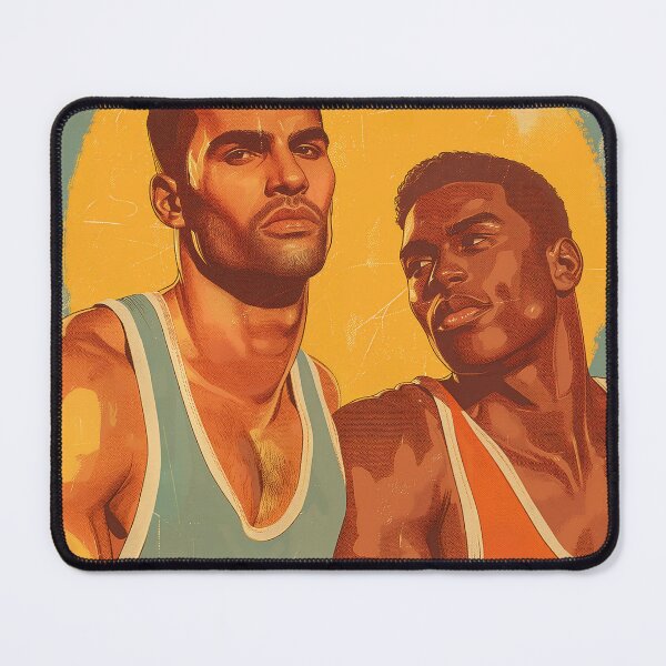 Item preview, Retro Men in Undershirts Homoerotic Art designed and sold by Seduction-art.