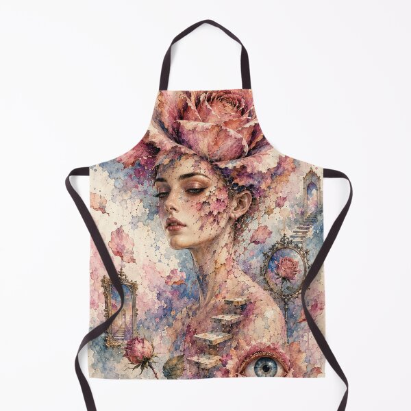 Item preview, Surrealist rose watercolor — floral dream designed and sold by Axokris.