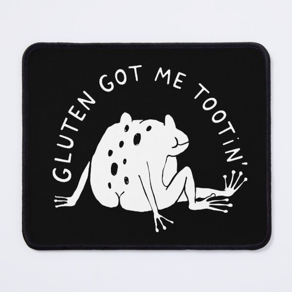 Item preview, Gluten Got Me Tootin’ Funny Frog Fart Meme designed and sold by artworkathome.