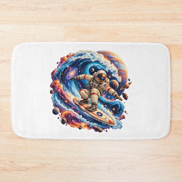Item preview, Cosmic Surfing Astronaut – Vintage Retro Sci Fi Space Adventure designed and sold by builtforyou.