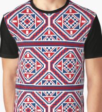 Folk cross-stitch pattern Graphic T-Shirt