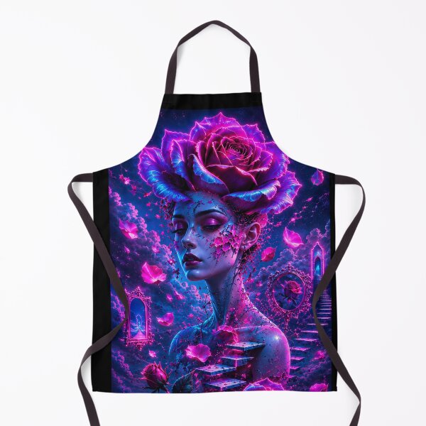 Item preview, Surreal neon rose — a dreamlike vision designed and sold by Axokris.
