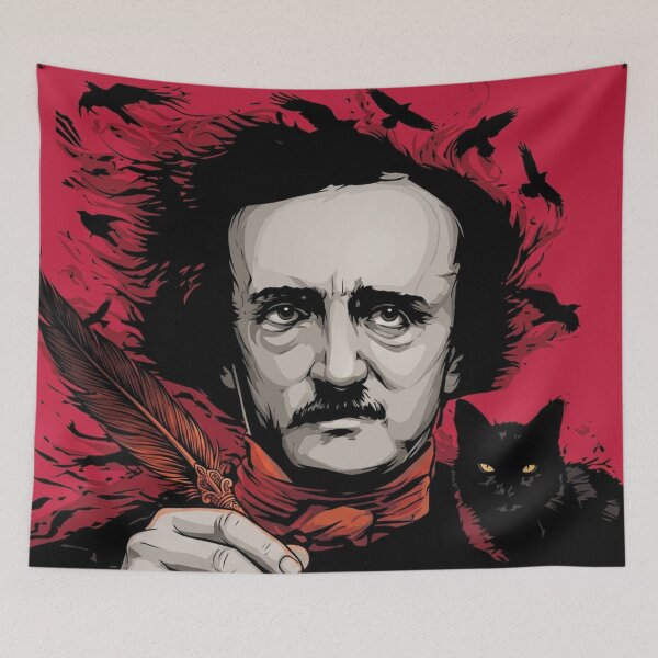 Item preview, I became insane Edgar Allan Poe Quote designed and sold by aponwao.