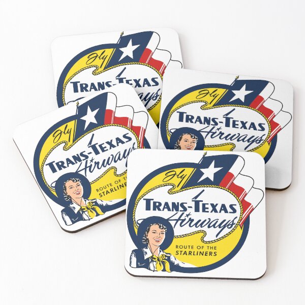 Item preview, Trans-Texas Airways Retro Logo – Route of the Starliners Vintage Airline Design designed and sold by RetroAviation.